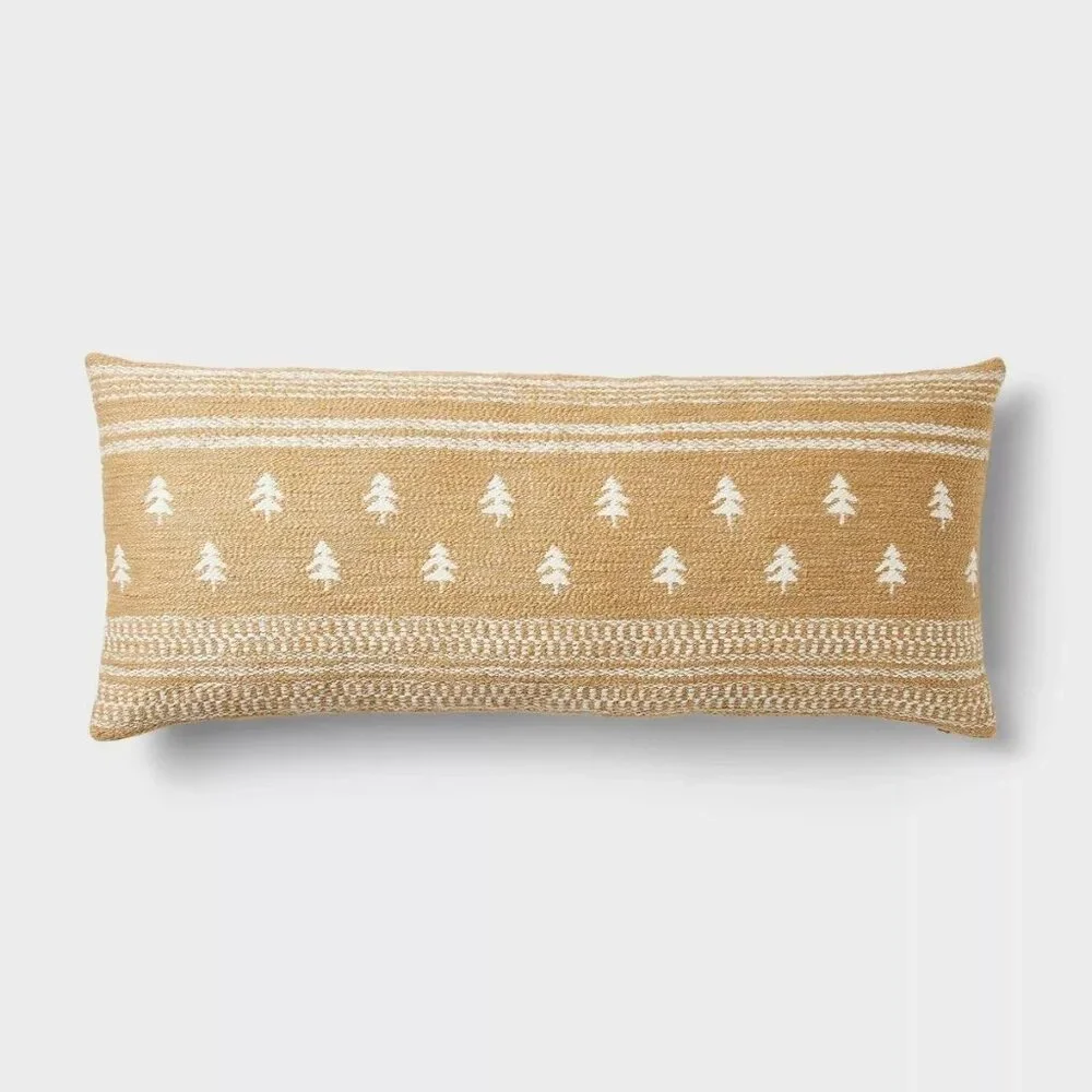 Lumbar Woven Tree‎ Pillow Camel – Threshold Studio McGee, Target Christmas 2023